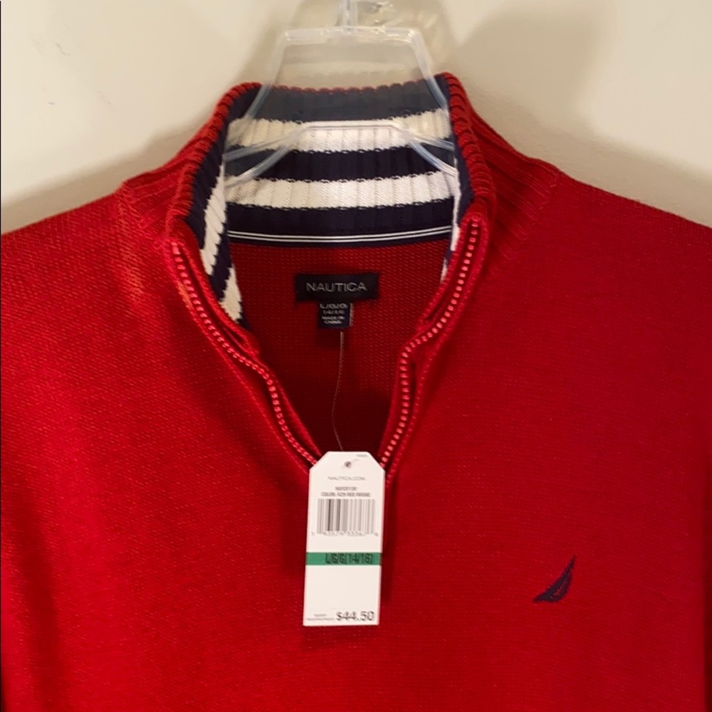 NWT Nautica 3/4 Zip Sweater